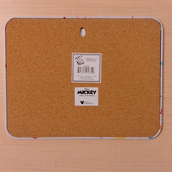 Mickey Minnie Mouse Metal Tin Cork Trivet Hot Plate - Picture 4 of 6